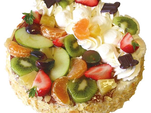 Slagroom/Vruchten Taart