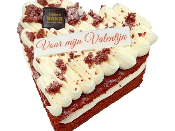 Valentijns Hart Taart (KLEIN)